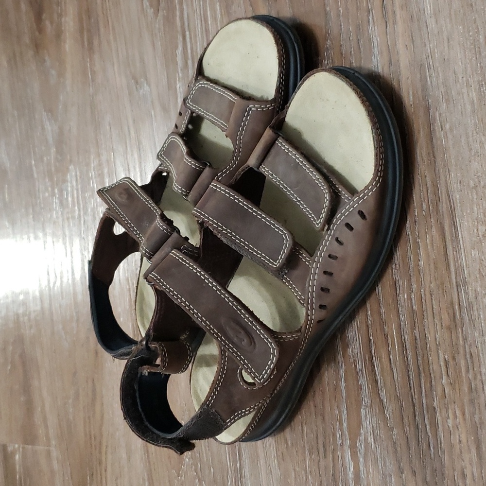 (EU39) ECCO Velcro Strap Slingback Comfy Walking Travel Adventure Gorpcore Hike